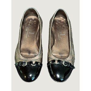 AGL Attilio Giusti Bronze Flats – Patent Toe Leather Shoes EU 40 / US 10